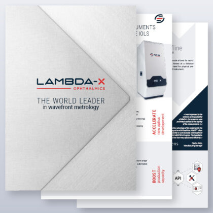 Lambda-X Ophthalmics - Brochure Product Range